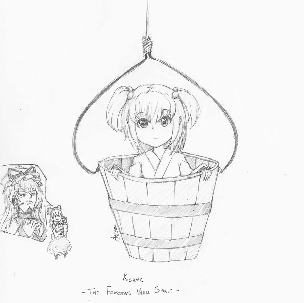 Arcsol8's tweet photo. Day 48 of drawing a touhou character - Kisume!

#touhou #touhouproject #東方 #東方Project #traditionalart #pencildrawing #myart #fanart #kisume #キスメ https://t.co/vMzSb2LECV