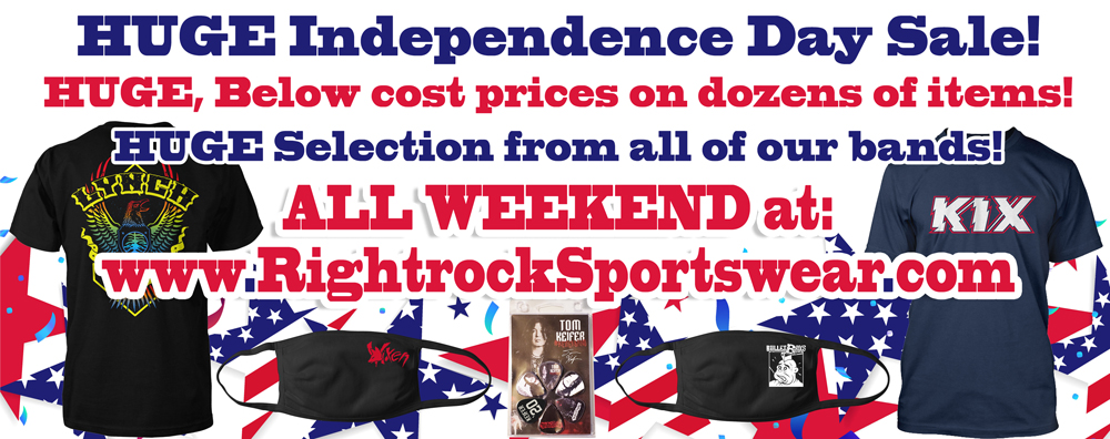 Stop by this weekend for our biggest sale ever! Below cost pricing on dozens of items! rightrocksportswear.com @TheBulletBoys @OfficialVixen @lynchrocks @KIXtheband @MonstersCruise @TomKeiferMusic