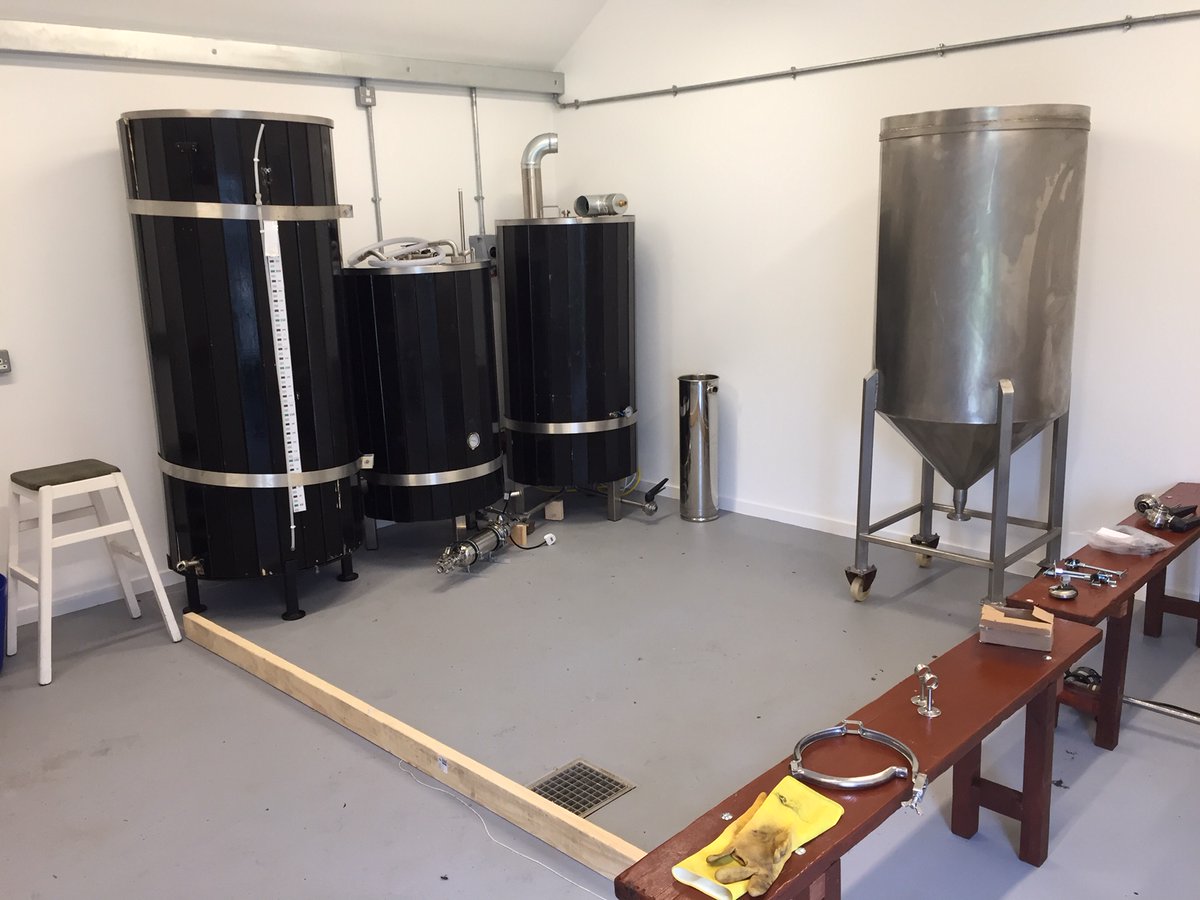 ThreeEngineers's tweet image. A massive day for the brewery, we have now returned to the Winterbourne Medieval Barn.  We are in the process of installing our new (to us) brew plant and fermenters, watch this space for progress pics and a count down to the first brew. Cheers from Team TEB