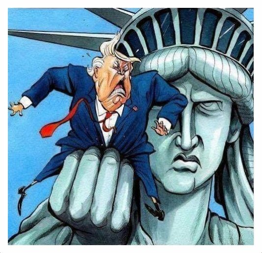 SoloFlow786's tweet photo. @anthonypadilla Lady Liberty will destroy Trump #FvckTheFourth https://t.co/sEYehqTvOI