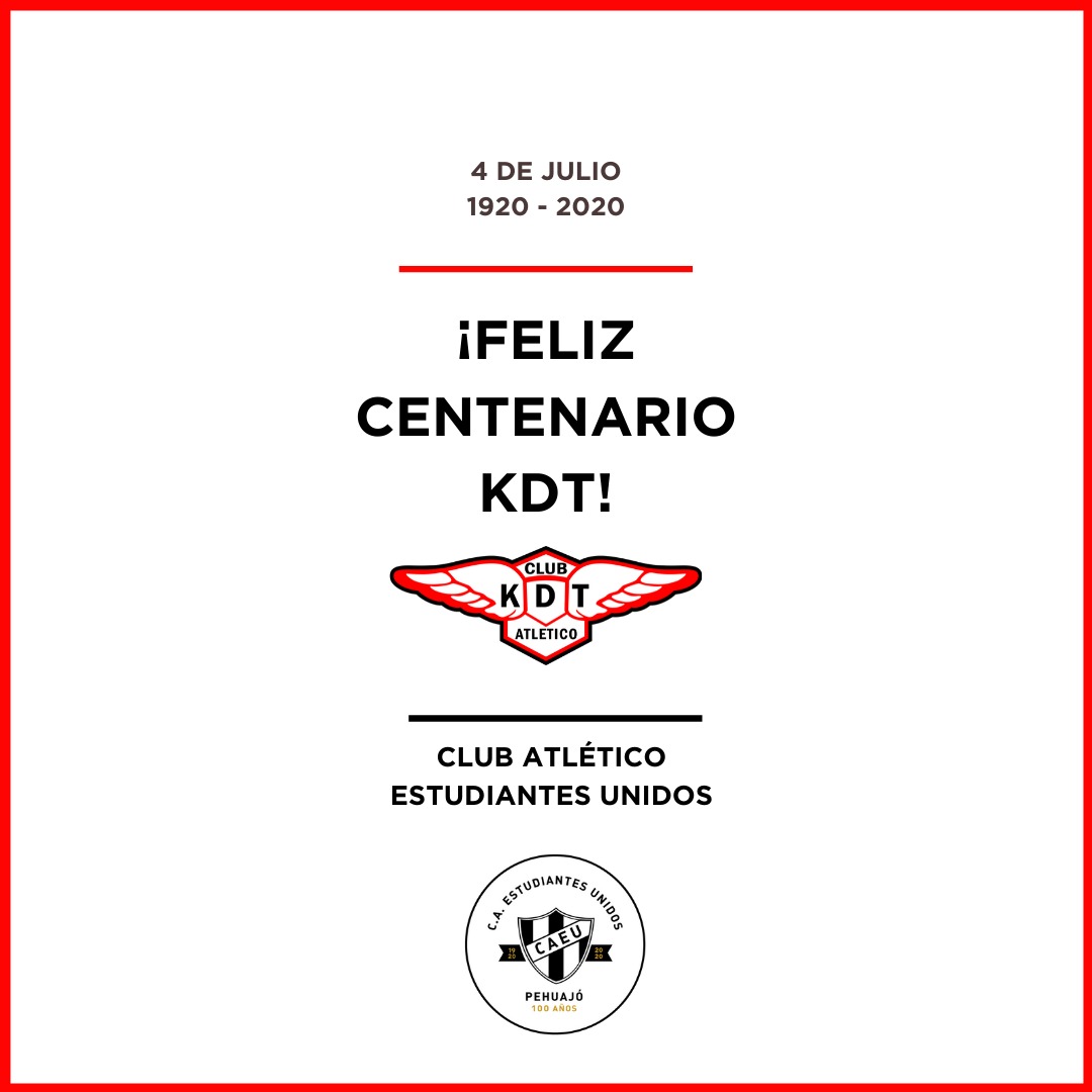 CAEUoficial's tweet photo. ¡Feliz centenario KDT! @KdtOficial  

#CentenarioAlbirojo https://t.co/cl46mkTN7r