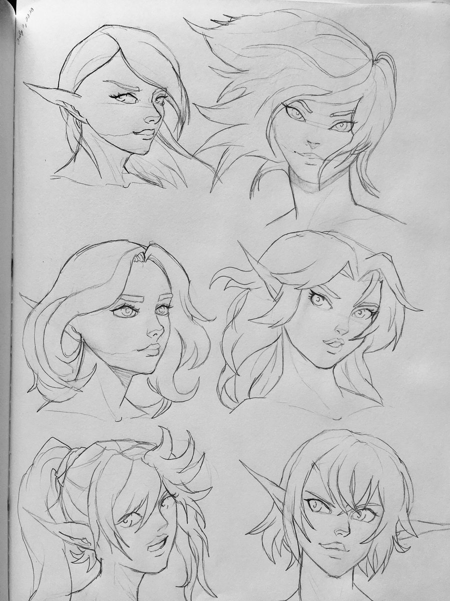 RAaronBasto's tweet photo. Day 14 of head sketches.
#sketch #artoftheday #gallery #artwork #artist #art #creative #lineart #sketchdaily #sketch_daily #sketch_dailies #doph #elf #elves #fantasyart #pencildrawing #pencil #profile #heads #pencilsketch #characterdesign #characterconcept https://t.co/ykYYUc8uAY