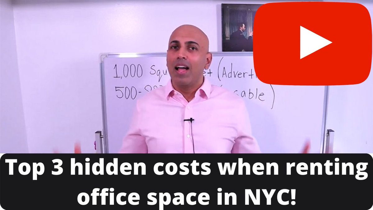 skynyrealty's tweet photo. Top 3 hidden costs when renting office space in NYC. Watch this video to learn about the top 3 Hidden costs when renting office space in NYC. https://t.co/hDYPbEPvoc https://t.co/vI3VMplvWp