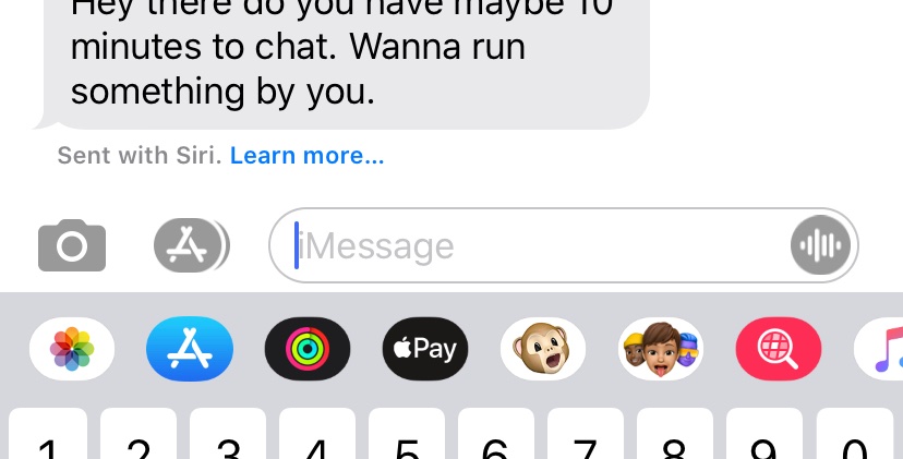  #delightful_design_details 28Apple messages shows “Sent with Siri” in case some of its Speech-to-Text is incorrect or has misleading punctuation. Delightful because it’s proactive in helping avoid a misunderstanding and honest with itself it’s not perfect. 