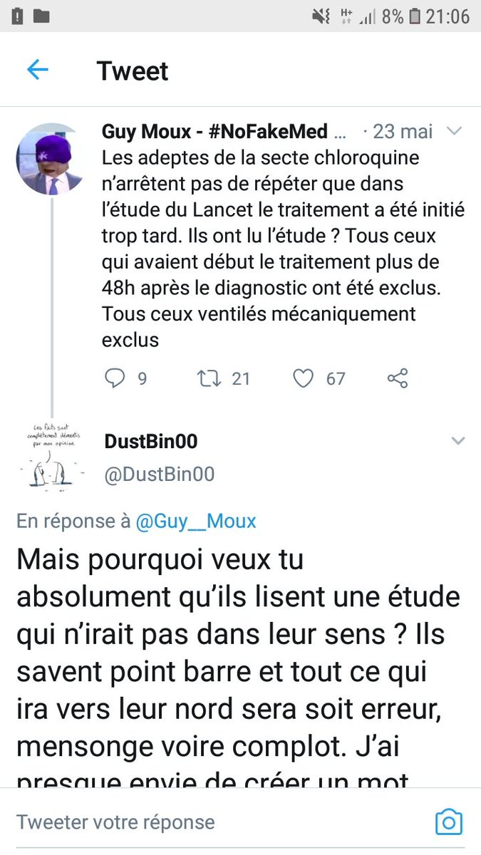 JeanYvesTarrade's tweet photo. @Karl_Peter_Abel @DustBin00 @humb_ang @momotchiii @BlaiseScalpa @medicalfollower @fluidloading @AssoCovid @nathanpsmad @aurebeaucamp @assoAIDES @afis_science @Damkyan_Omega @Asclepios_YT @Barbusceptique @DgCostagliola @TroncheBiais @REACTing_fr @JeanPaul75 @BleibtreuAlexa1 @Nain_Portekoi @EtienneLantier2 @ArtLeroux @zichert_ph @JB21_63 @Gx21OM1 @Votlin @CorinneReverbel @jadorelanight @ElleMisss @Guillau49032465 @DelayeJerome @EChabriere @tranquilleemil1 @YingYan09591940 @Pimprenelle55 @ChrisPresque Faut remonter un tweet plus haut. Il répond à #NoFakeMed qui défend l'étude du Lancet. 😂😂😂
Faut qu'il se renomme #ProFakeMed ça conviendrait mieux. https://t.co/WOqTv3ZgKH