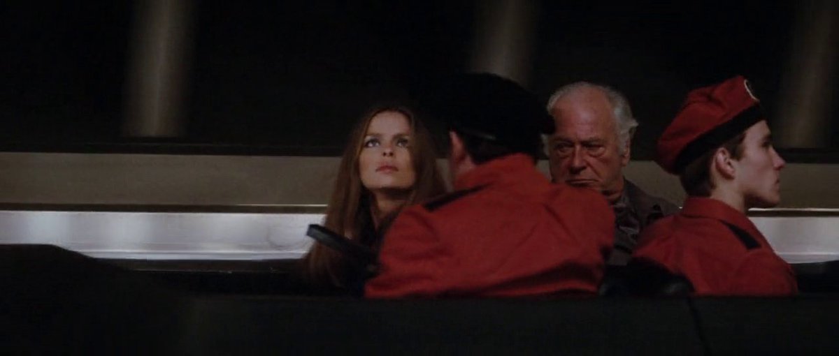 Maybe these two guys hid in a storage closet after dropping Stromberg off like, "there's no way I'm going back to that gdamn oil tanker death trap..."