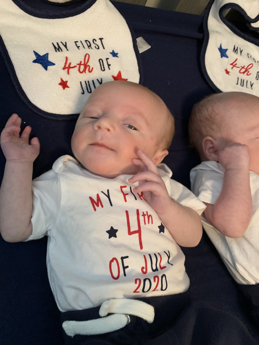 MrsAllen204's tweet photo. Happy 4th of July from the Allen clan! Stay safe! #4thofJuly2020 #4thofJuly #FourthofJuly #josephandwilliamallen #firstfourthofJuly #identicalallentwins #identicaltwins https://t.co/thKLKx9fez