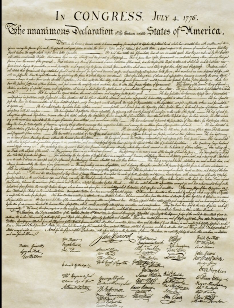 CHMpodcast's tweet photo. July 4 1776. The Declaration of Independence #USHistory #History #CHMpodcast #IndependenceDay https://t.co/f0eR0EYNyH