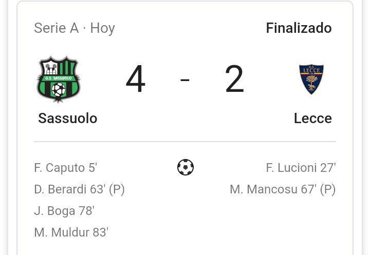 Resultado final... #GrandeSasol 🖤💚