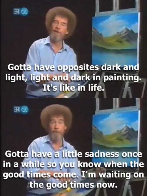ddoniolvalcroze's tweet photo. Remembering Bob Ross who passed away on this day in 1995 https://t.co/sttpOfj8Gb