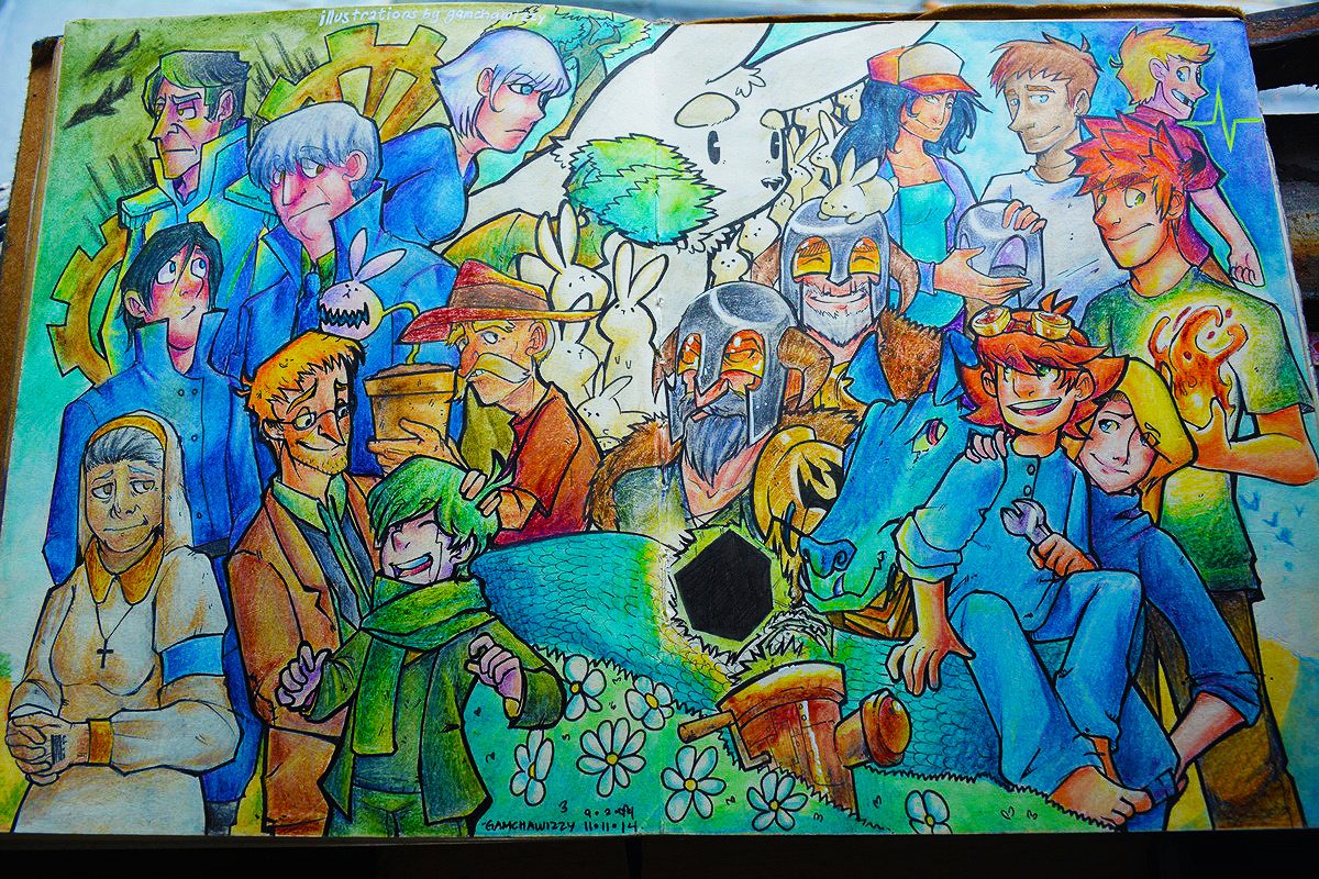 Coloured pencils and holding a brush pen for the first time because my friend brought me one from Korea eue
Back then my town didn't have sketchbooks (only those cheap dollar sketchpads) or any fancy art materials yet so this was...revolutionary to say the least