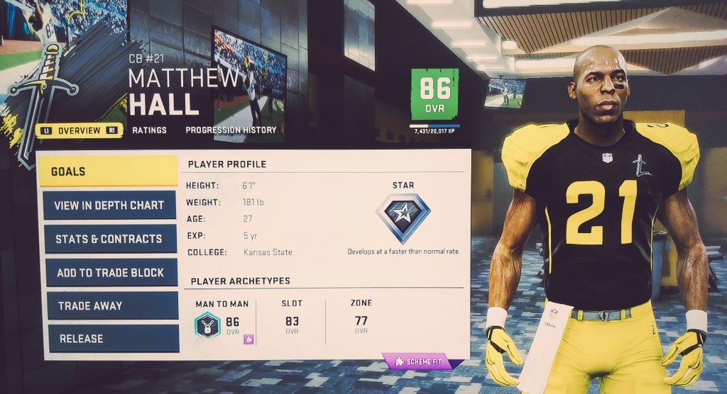 SD_CrusadersRFL's tweet photo. The San Diego Crusaders would like to welcome the newest player to the Cru, CB Matthew Hall. Hall has been signed from Free Agency, for 3 years for $29.9 Million.
#FaithInThePlan #welcome #WelcomeToTheShow #SanDiegoFootball #SanDiego #RelocationFootballLeague #RFL #LeagueFirst https://t.co/9rc08WI1yW