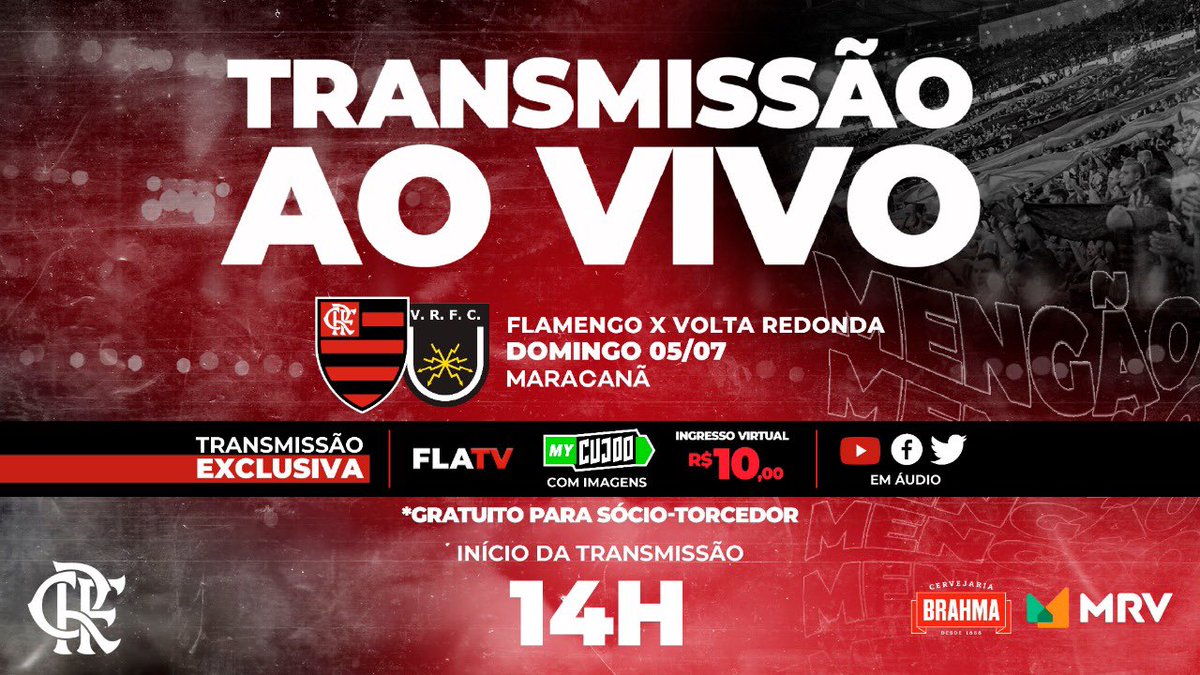 Flamengo on X: Alô, Nação! Daqui a pouco tem Mengão ao vivo na #FLATV! Vem  com a gente! O pré-jogo começa às 12h30! #ClubWC #OSonhoDaNação   / X