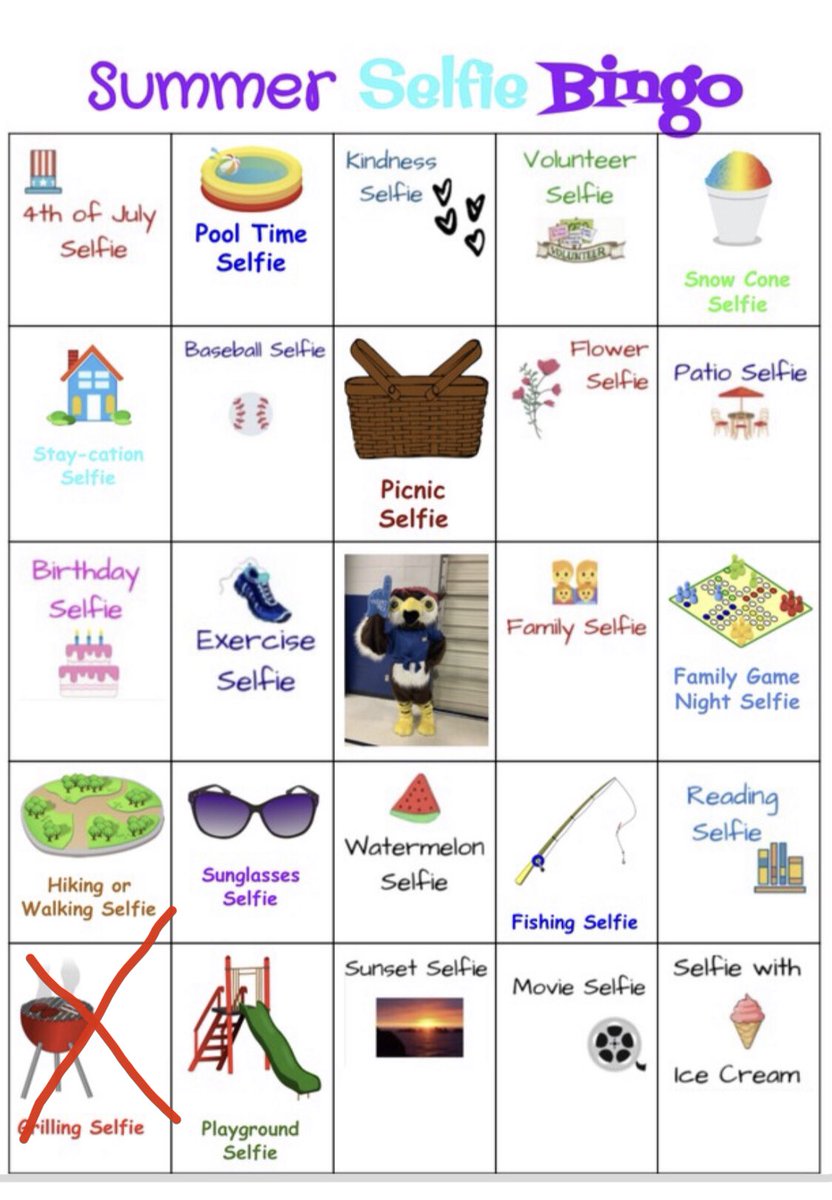 suterkatherine1's tweet photo. Summer Bingo is happening! Grilling with the Uncle! @NISDGlenoaks @MariaElMeza #WeAreOneGo https://t.co/Ji0GAekUHS