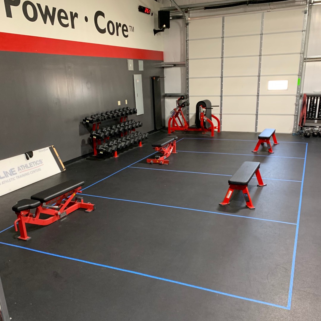 RedlineKeller's tweet photo. Put down some social distancing "reminders" at the training center today. We are doing our part to keep our athletes safe - and working! https://t.co/rDDK1tMBkR