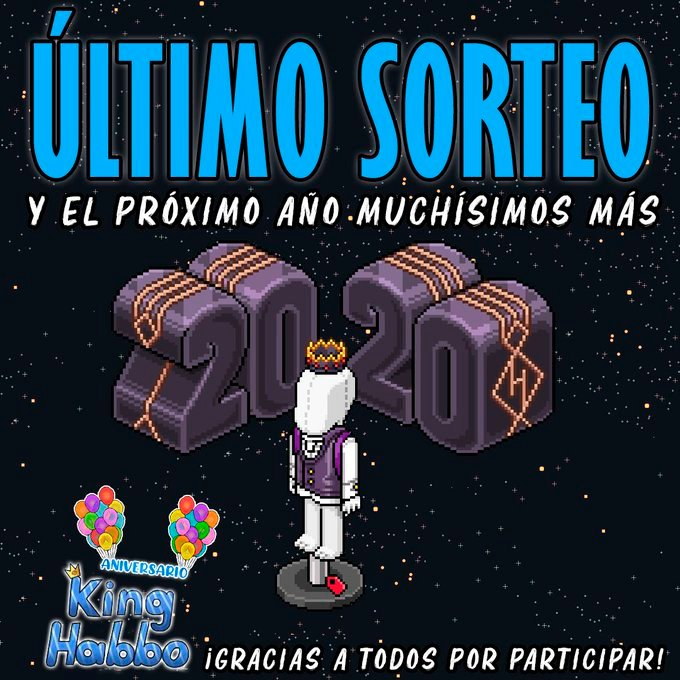 GaetanoRussoMX's tweet photo. ¡Último Sorteo de nuestro primer Aniversario en @KingHabboES!🥳🥳

PREMIOS
🥇Globo Oro Rosa Decorado
🥈Globo Oro Rosa Decorado
🥉Complementos Realeza callejera

REQUISITOS
1⃣ Seguirme y seguir a @KingHabboES 
2⃣ Dar RT
3⃣ Menciona 1 Amigo

Finaliza el 18 de Julio
¡Mucha suerte! https://t.co/29H5H56dKl