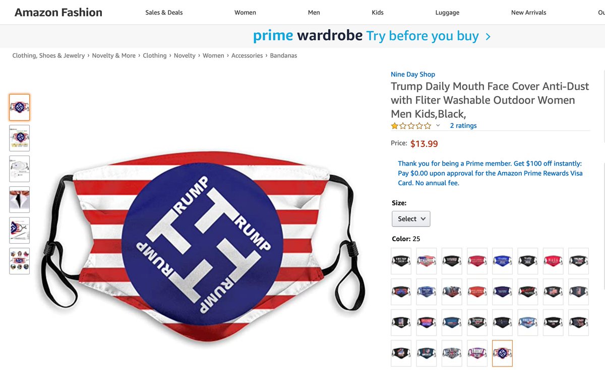 Billy Corben On Twitter A Mask Fit For Racist Anti Science Trump Maga Nazis Is Now Available On Amazon Https T Co N8wnfccejx H T Dm1661 Https T Co Bczdviyaga