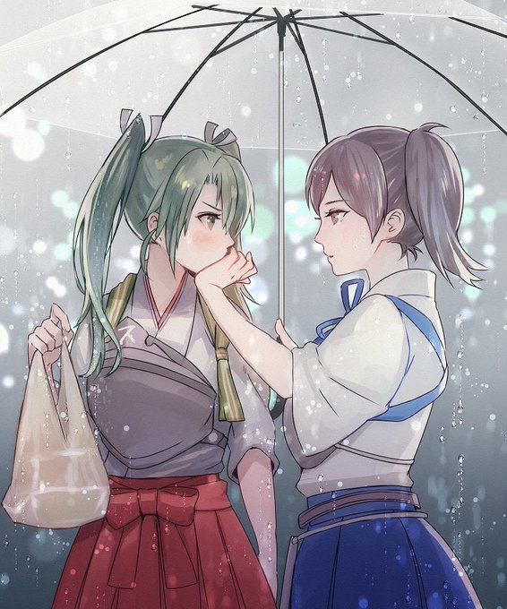 「雨 相合傘」のTwitter画像/イラスト(人気順)
