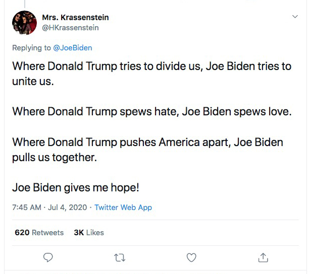 As Joe tells us we suck, so do the Democrats, their state-run media, and their Brownshirts.The comments are beyond belief.