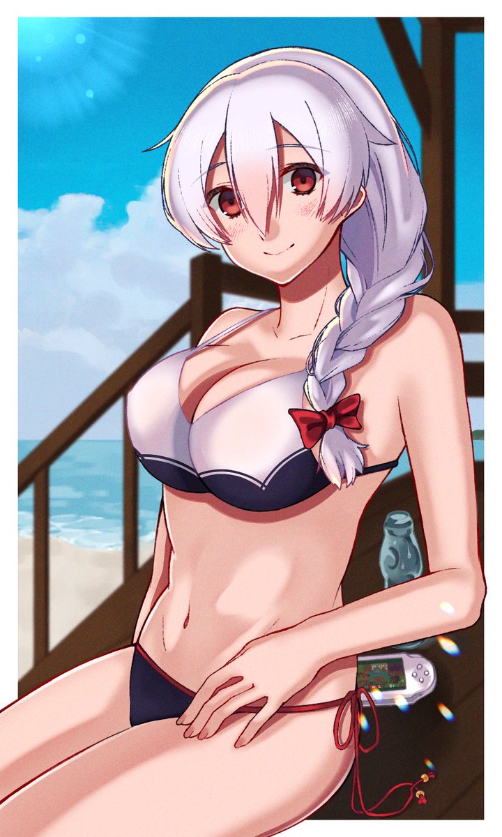 沖田総司 ,沖田総司(オルタ) 「夏だーーーーーッ!
#ビキニの日 」|あきおのイラスト