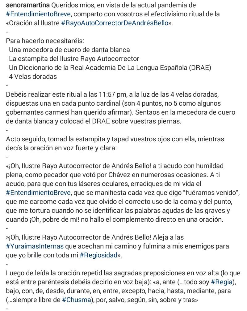 soyradical2017's tweet photo. Vi esto en el instagram de @SenoraMartina y me pareció justo y necesario compartirlo por esta vía. https://t.co/ymCoqzDkba