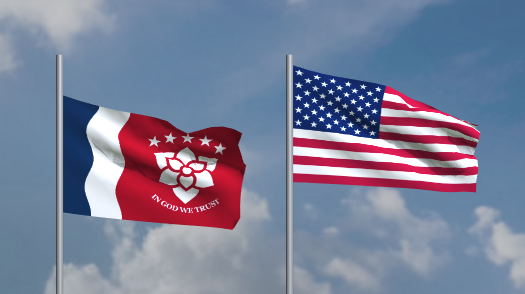 MSUnityFlag's tweet photo. Happy #4thofJuly!

Here's an image of the #MSUnityFlag alongside the American Flag in honor of Independence Day. Check out my profile to see what the symbolism means! #TakeItDownMS #takedowntheflag #NewFlagMS #MississippiFlag #MSFlag #TakeItDown https://t.co/Nt0flC1i3W
