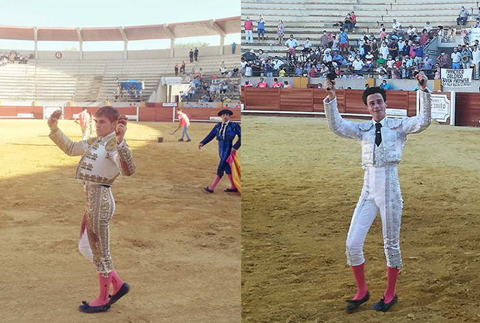 #Noticias #EscuelasTaurinas 

04.07.2020 #MORÓNDELAFTRA 

✍️#CRÓNICA
📸#GALERÍAFOTOGRÁFICA

🟢 Dos orejas por coleta para Manuel Osuna y Joselito Sánchez, en la primera novillada con público en toda España

➡️escuelastaurinasandaluzas.com/2020/07/04/dos…

📝Más Info: escuelastaurinasandaluzas.com