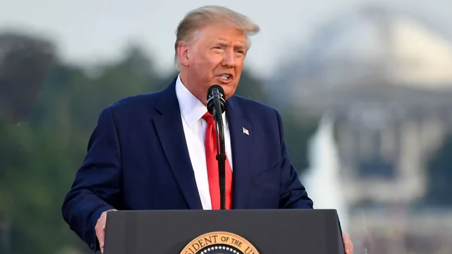 Trump defends coronavirus response, lashes out at media and "radical left" in Independence Day address hill.cm/VEhGuw0