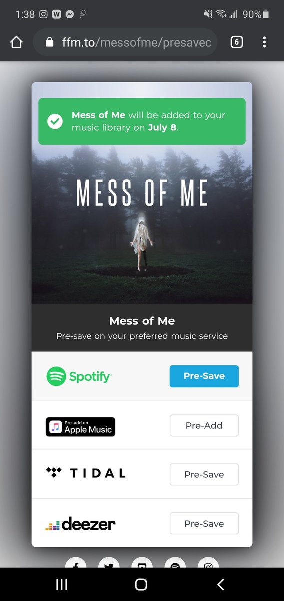 StacySparkles's tweet photo. @citizensoldiero just presaved #MessOfMe on Spotify! I'm so excited for this new track, i have yet to listen to a song from you guys that I don't love!! https://t.co/sUZ0V5JMR1