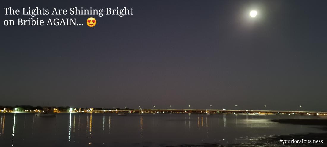 flashfarley's tweet image. At last the lights are shining BRIGHT ON BRIBIE AGAIN
#yourlocalbusiness 
#bribieisland
#bribieonline 
#flashfarley