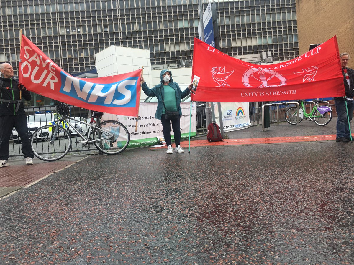 William_OldSwan's tweet photo. Well done to all the grassroot activists from all #Liverpool CLP's here to celebrate #NHSBirthday our #NHS72 & the Cars & cycles doing the "rounds" well done Greg his pre-recordings of speeches by our members who could not make it here for medical reasons @buzhna @LivHospitals https://t.co/ldy0fQrEuG