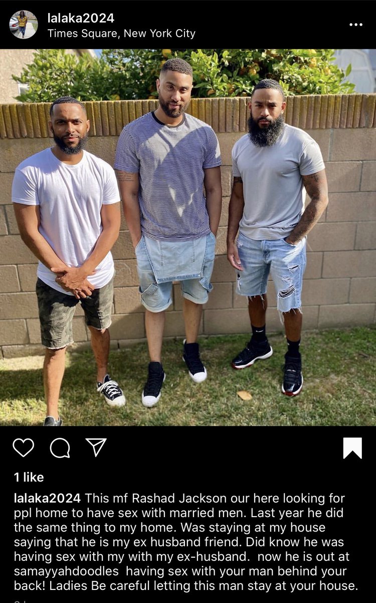 Jessica55719537's tweet photo. Rashad Omar Jackson ig name Rashad_omar and he is a mule kappa boy. Fucking married men. He fuck my Husband last year. Now he’s in Los Angeles fucking @yaboyy_b on ig Rashad love some dL dick... https://t.co/Xc4rDEWicz