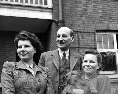 Attlee spent the day knocking up the vote in Limehouse, starting his rounds at 10am.