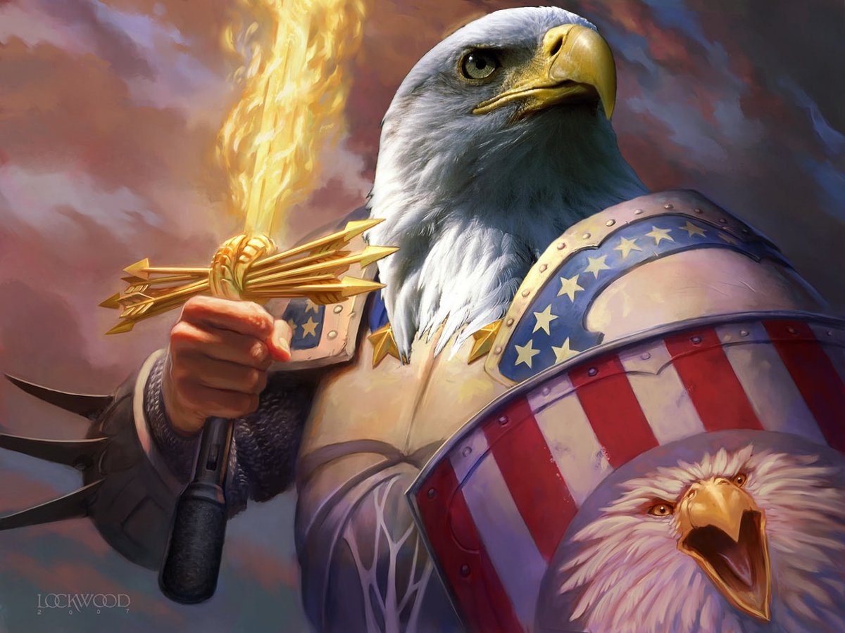 Bald Eagle Paladin, Oath of Freedom is here to wish everyone here in the USA a happy #IndependanceDay! Celebrate hard and safe, remember to drink plenty of health potions! #4thofJuly