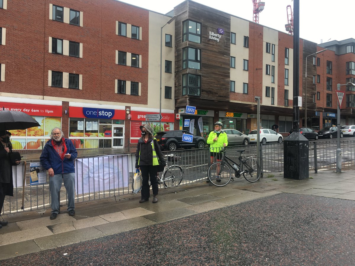 William_OldSwan's tweet photo. Well done to all the grassroot activists from all #Liverpool CLP's here to celebrate #NHSBirthday our #NHS72 & the Cars & cycles doing the "rounds" well done Greg his pre-recordings of speeches by our members who could not make it here for medical reasons @buzhna @LivHospitals https://t.co/ldy0fQrEuG