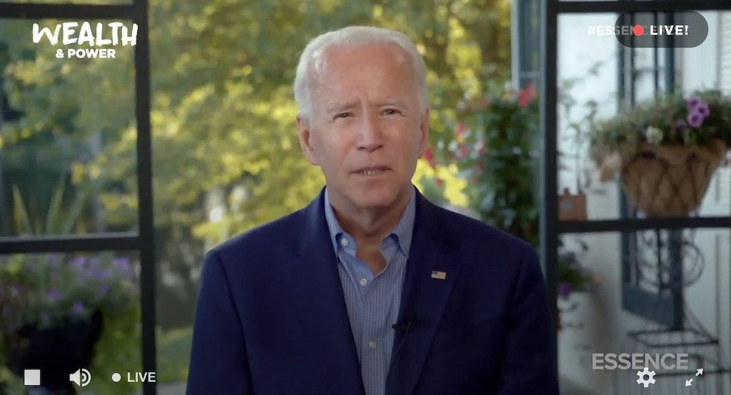 This was  @JoeBiden's first time appearing at Essence fest. In a normal year, it is one of the largest music festivals in the country, drawing more than a half of a million people to New Orleans annually.