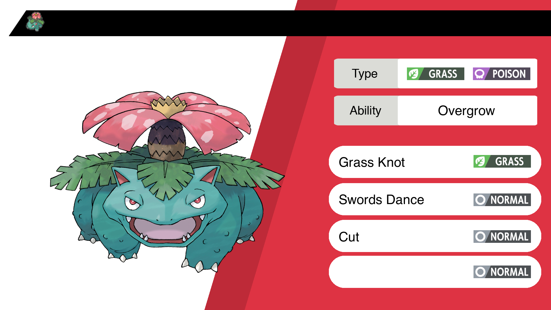 Random Pokemon Bot on X: &ldquo;Venusaur Ability: Overgrow Moves: Grass 