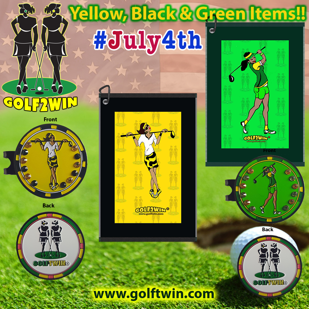 golf2wn's tweet photo. Happy #4thofJuly!! Shop GOLFTWIN Today! #blacklivesmatter #blackmamba #blackgolferswag #blackgolfersmatter  #blackwomen #blackgirlsgolf #blackwomengolf #golf #teebag #ballmarker #golftowel #growgolf #lovegolf #womensgolf  #golfswag #golffashion #golfdrip #hbcugolf #divasthatgolf https://t.co/T58CqbfcgJ