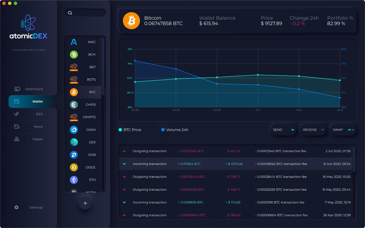 0xca333's tweet image. We at #KomodoPlatform are polishing our next generation #crosschain AND #crossprotocol #atomicswap #DEX GUI for Desktop - check this out. #komodo #technology #binance #bnb #atomicdex #cryptocurrency #atomicswaps #decentralisation #blockchain #btc #eth #fintech #defi #ethereum
