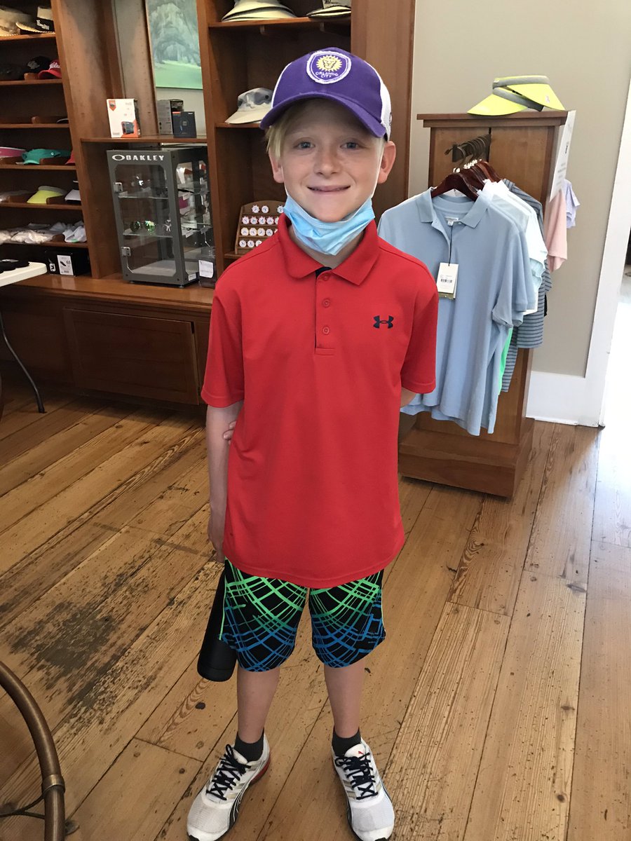 1st par for Aiden, missed a ten footer for a birdie...that outfit though <a href="/victoriahillsgc/">Victoria Hills</a> ,  <a href="/JennifeG0305/">Jennifer Goddard</a> and Quinn “watched in awe