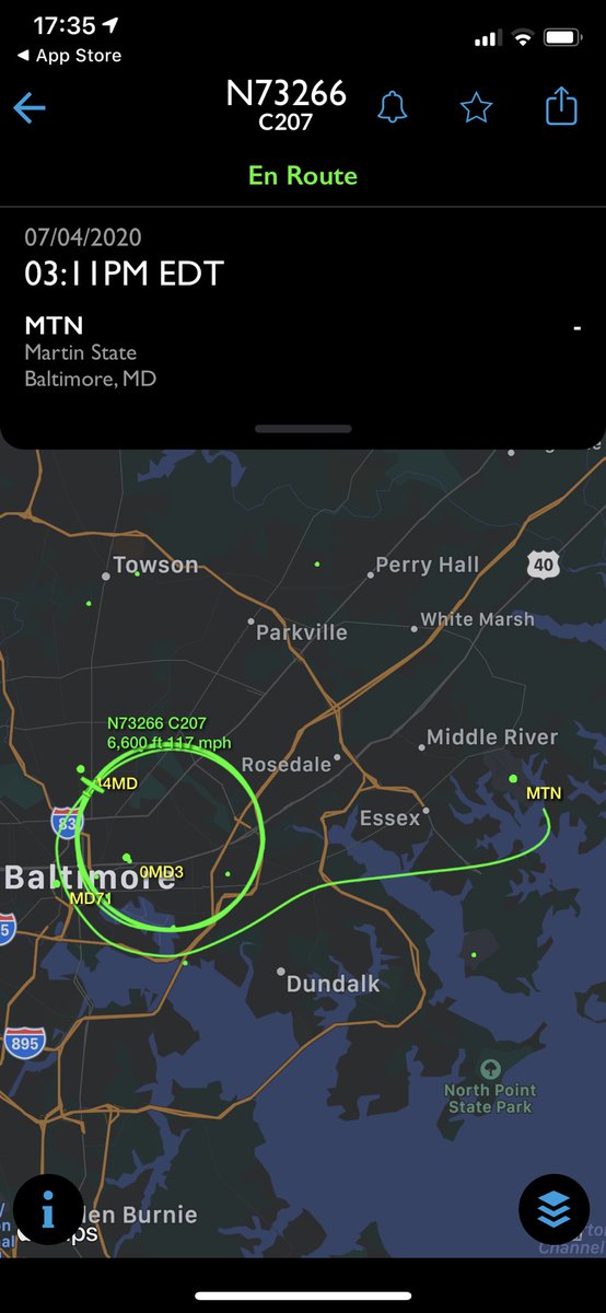 chadkhester's tweet photo. @ElectRyanDorsey It appears N73266, a C207 is the plane you are referring to. We’ve noticed it for the past week, flying out of Martin. https://t.co/yaQyksv9Y7