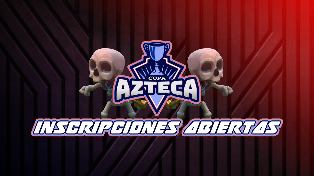 Copa Azteca primera edición 📢
¡Inscripciones abiertas!
32 equipos 
Liga gratuita, próximamente con premios 🤑

Requisitos:
Seguirnos @TeamAzteca2 
Seguir a @RoaJosef 
Seguir a <a href="/ElMacz12/">Max</a> 
Mencionar a 2 equipos 💬
Pedir 5 RT 🔁

Mandar pruebas al MD ✉