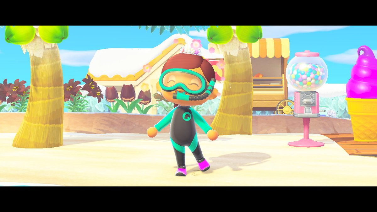 sgal777's tweet photo. Wanna swim? #AnimalCrossing #ACNH #NintendoSwitch https://t.co/4BHczqMtIT