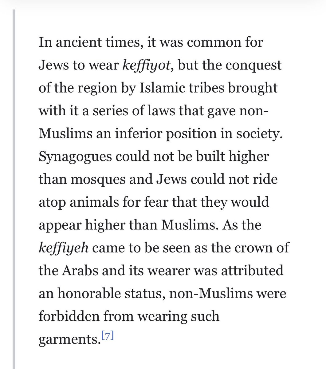 sure that it was very similar to turban and resembled keffiyehs. How do we know that? Because Islamic rulers prohibited Jews from wearing it and stilulated that keffiyehs to be worn only by Muslims. Yes. You read it correctly. Jews were simply not allowed to wear it as... Dhimmis