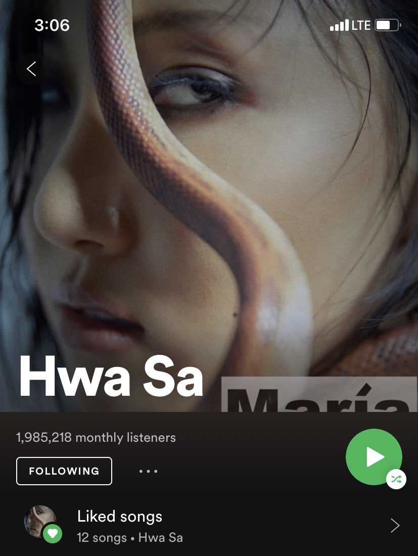 HWASAPRINT's tweet image. THEY FINALLY CHANGED HER PROFILE PIC ON SPOTIFY??