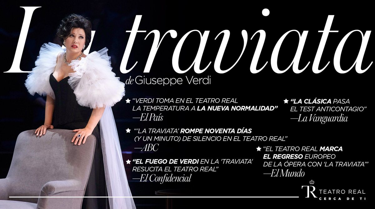 estuca32's tweet photo. Absolutamente Maravillosa
Espectacular @Teatro_Real
La Función de hoy
es para recordar siempre
#LaTraviata #GiuseppeVerdi
#Lailusiondevolver https://t.co/JND9TjmV09