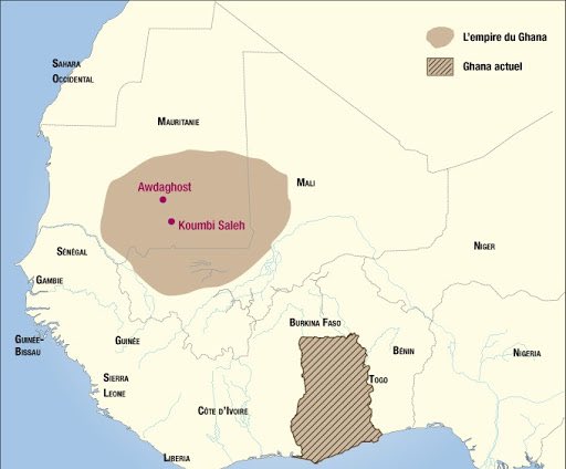 L’Empire du Ghana ( Wagadu), est un Empire créé par les Soninkes venus d’Egypte par le biais de Dinga Cissé dans la région Ouest Africaine. C’était d’abord un Royaume née aux alentours du IIIe siècle avant J.C qui s’est élargi au fil des années.