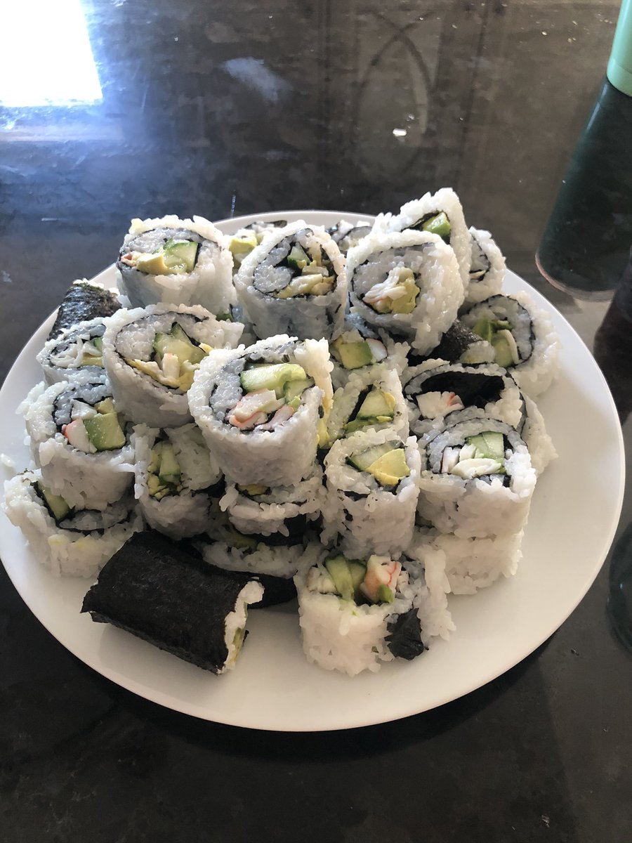 Decided to try and make homemade sushi tonight and it really paid off!