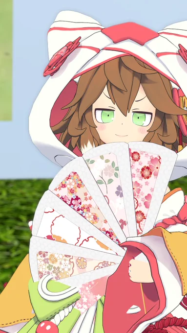 扇子が装備できるようになったので雅な狐になれます 