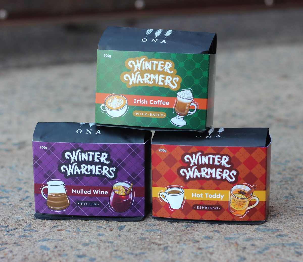 New 'Winter Warmers' cocktail-inspired blends by <a href="/ONACoffee/">ONA Coffee</a> - loving the creativity of the team that continues to share flavour in every way possible ow.ly/QESF50Any3f  #onacoffee #winterwarmers #coffeeblends #coffee